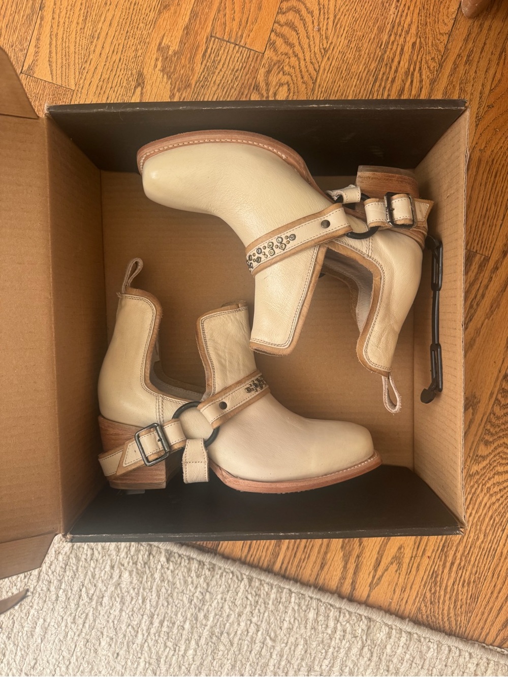 Freebird by Steve Madden Leather Ankle Boots with Buckle Strap